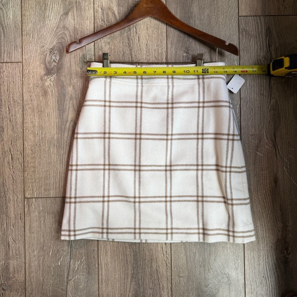 J. Crew Cream and Cream Plaid Mini Skirt - Picture 9 of 12